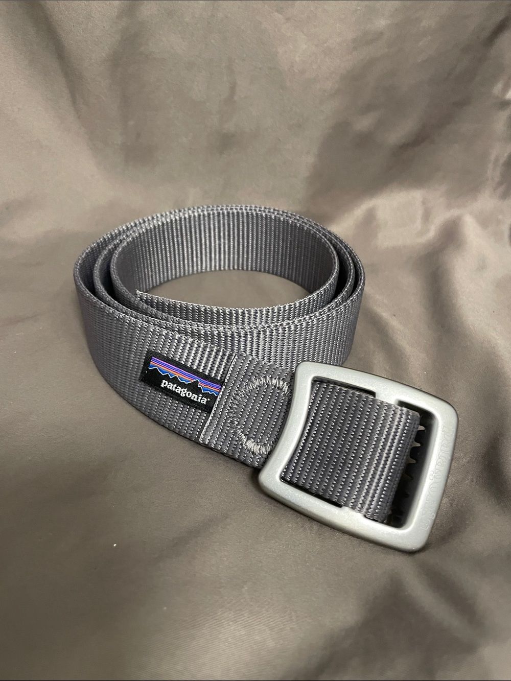 Patagonia Tech Web Belt | Grey Heavy Duty Utility Strap Bottle Opener Buckle